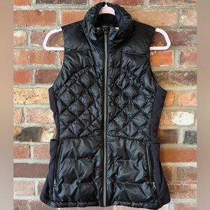 Lululemon Athletica Black Down For a Run Quilted Vest